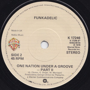 Funkadelic : One Nation Under A Groove - Part I (7", Single)