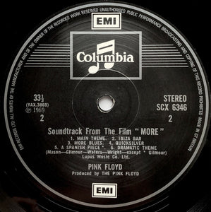 Pink Floyd : Soundtrack From The Film "More" (LP, Album, RE, RP)