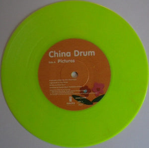 China Drum : Pictures (7", Ltd, Gre)