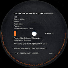 Load image into Gallery viewer, Orchestral Manoeuvres In The Dark : Orchestral Manoeuvres In The Dark (LP, Album, RE, RP)
