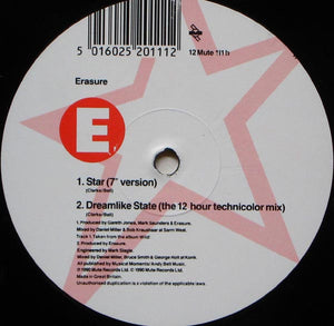 Erasure : Star (12", Single, Dam)