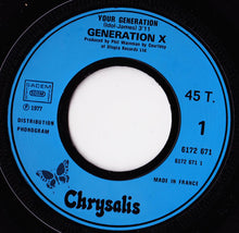 Load image into Gallery viewer, Generation X (4) : Your Génération (7&quot;, Single)
