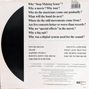 Talking Heads : Stop Making Sense (LP, Album)