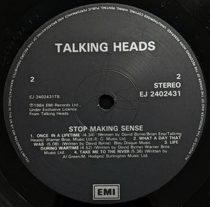 Talking Heads : Stop Making Sense (LP, Album)