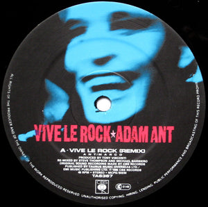 Adam Ant : Vive Le Rock (Re Mixed!) (12", Single)