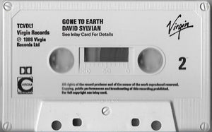 David Sylvian : Gone To Earth (Cass, Album, Dol)