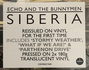 Echo And The Bunnymen* : Siberia (2xLP, Album, RE, Cle)