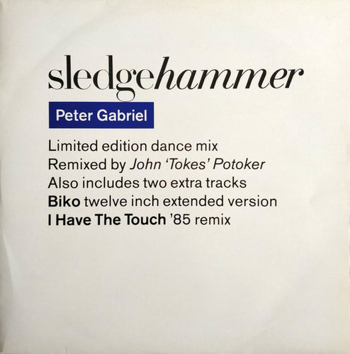 Peter Gabriel : Sledgehammer (Limited Edition Dance Mix) (12