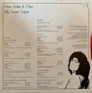 Marc Bolan & T.Rex* : Billy Super Duper (LP, Album, Red)