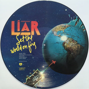 Liar (3) : Set The World On Fire (LP, Album, Pic)