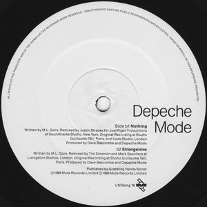 Depeche Mode : Remixes Of Everything Counts, Nothing And Strangelove (12", Single, Ltd)