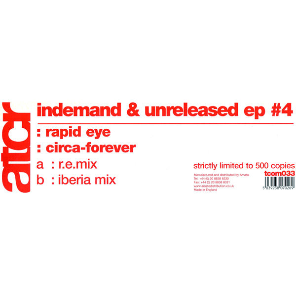 Rapid Eye (2) : Indemand & Unreleased EP #4 (12