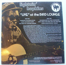 Load image into Gallery viewer, Lightnin&#39; Hopkins : &quot;Live&quot; At The Bird Lounge (Houston, Texas) (LP, Album)
