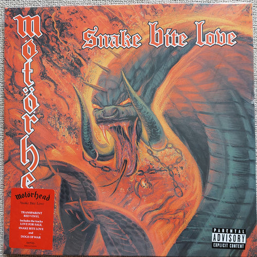 Motörhead : Snake Bite Love (LP, Album, RE, Red)