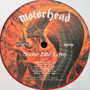 Motörhead : Snake Bite Love (LP, Album, RE, Red)