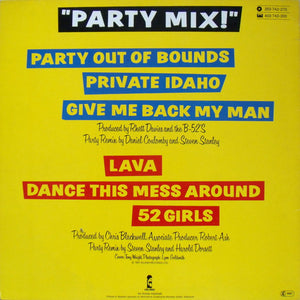 The B-52's : Party Mix! (LP, MiniAlbum, Mixed)