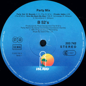 The B-52's : Party Mix! (LP, MiniAlbum, Mixed)