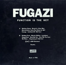 Load image into Gallery viewer, Fugazi : Function Is The Key (LP, Unofficial)
