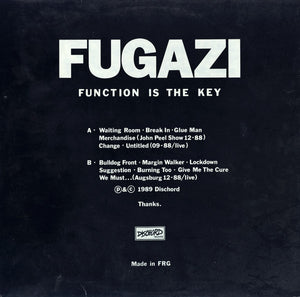 Fugazi : Function Is The Key (LP, Unofficial)