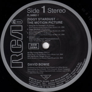 David Bowie : Ziggy Stardust - The Motion Picture (2xLP, Album)