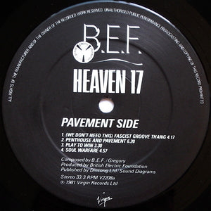 Heaven 17 : Penthouse And Pavement (LP, Album)