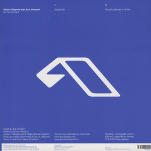 Above & Beyond Feat. Zoë Johnston : No One On Earth (12")