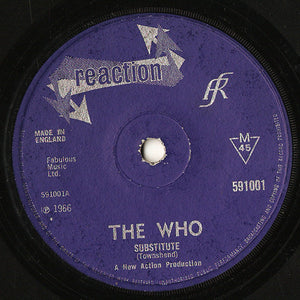 The Who : Substitute / Instant Party (7", Single, Mono, Sol)