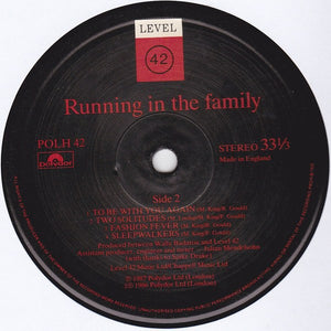 Level 42 : Running In The Family (LP, Album)