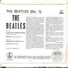 Load image into Gallery viewer, The Beatles : The Beatles No. 1 (7&quot;, EP, Mono)
