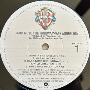 Van Morrison : Hard Nose The Highway (LP, Album, RE, Jac)