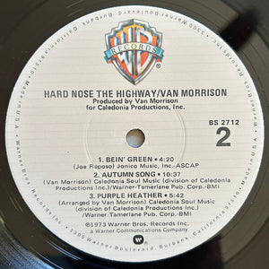 Van Morrison : Hard Nose The Highway (LP, Album, RE, Jac)