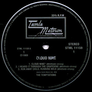 The Temptations : Cloud Nine (LP, Album, RE)