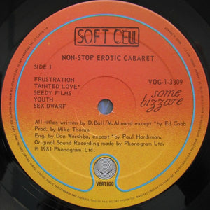 Soft Cell : Non-Stop Erotic Cabaret (LP, Album)