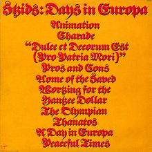 Load image into Gallery viewer, Skids : Days In Europa (LP, Album)
