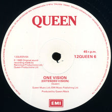 Load image into Gallery viewer, Queen : One Vision (Extended Vision) (12&quot;, Single, Red)
