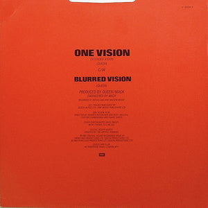 Queen : One Vision (Extended Vision) (12", Single, Red)