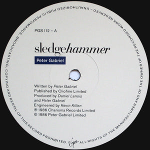 Peter Gabriel : Sledgehammer (12", Single)