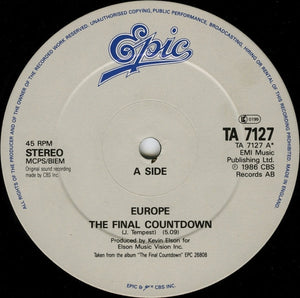 Europe (2) : The Final Countdown (12", Single)