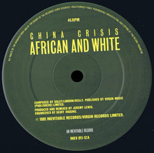 Load image into Gallery viewer, China Crisis : African And White (Remixed And Extended Version) (12&quot;, Single)
