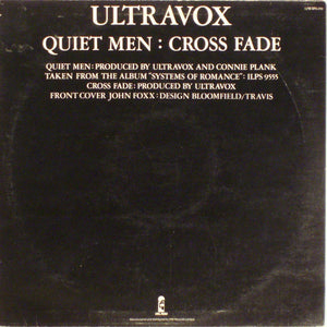 Ultravox : Quiet Men (12", Single, Ltd, Whi)