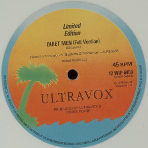 Ultravox : Quiet Men (12", Single, Ltd, Whi)