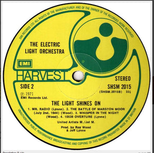 Electric Light Orchestra : The Light Shines On (LP, Comp, EMI)