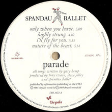 Load image into Gallery viewer, Spandau Ballet : Parade (LP, Album, Gat)
