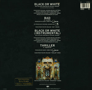 Michael Jackson : Black Or White (12")