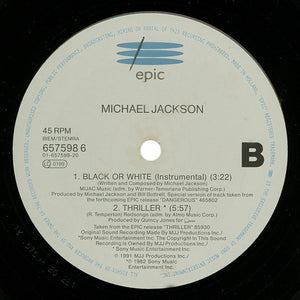 Michael Jackson : Black Or White (12")