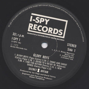 Secret Affair : Glory Boys (LP, Album, RP)