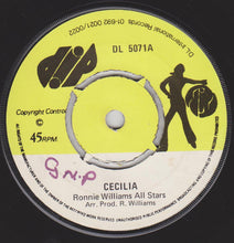 Load image into Gallery viewer, Ronnie Williams All Stars : Cecilia / My Girl (7&quot;)
