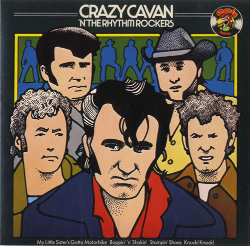 Crazy Cavan 'N' The Rhythm Rockers* : My Little Sister's Gotta Motorbike / Boppin' 'n' Shakin' / Stompin' Shoes / Knock! Knock! (7