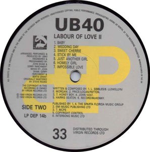 UB40 : Labour Of Love II (LP, Album)