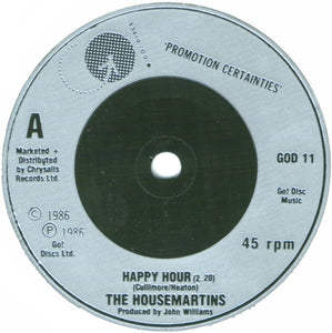 The Housemartins : Happy Hour (7", Single, Go!)